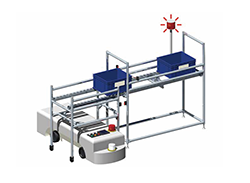 AGVからのワーク受け渡し確認