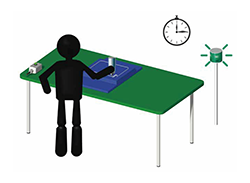接着剤乾燥時間お知らせ