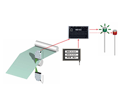 変位計によるフィルムの厚み判定